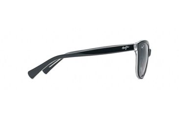 Image of Maui Jim Canna Polarized Cat Eye  Sunglasses,Black with Crystal,Neutral Grey Lens GS769-02K