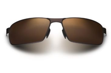 Image of Maui Jim Castaway Sunglasses - Matte Chocolate Frame,Polarized HCL Bronze Lens H187-01M