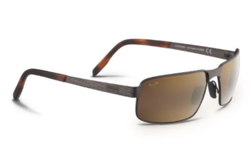 Image of Maui Jim Castaway Sunglasses - Matte Chocolate Frame,Polarized HCL Bronze Lens H187-01M