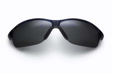 Image of Maui Jim Hot Sands Sunglasses, Black w/Blue, Grey Lenses, Black w/Blue 426-03