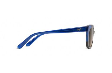 Image of Maui Jim Ilima Polarized Cat Eye  Sunglasses,Dark Tortoise with Electric Blue,HCL Bronze Lens HS759-68
