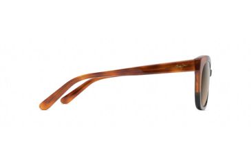 Image of Maui Jim Ilima Polarized Cat Eye  Sunglasses,Gloss Black with Bourbon Tortoise,HCL Bronze Lens HS759-59B