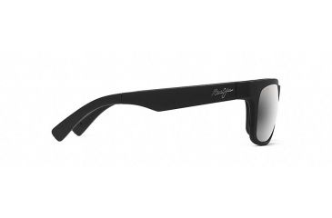 Image of Maui Jim Kahi Polarized Wrap  Sunglasses,Matte Black,Neutral Grey Lens 736-02MR