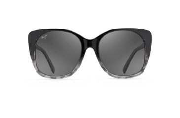 Image of Maui Jim Mele Polarized Cat Eye Sunglasses - Women's, Black w/ Grey Tortoise Frame, Neutral Grey Lens, Black w/ Grey Tortoise GS794-02GT