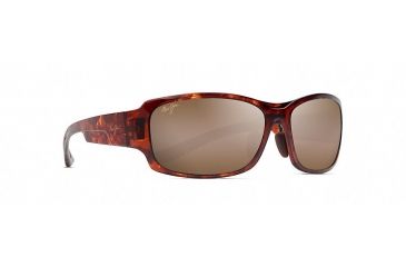Image of Maui Jim Monkeypod Polarized Wrap  Sunglasses,Tortoise,HCL Bronze Lens H441-10