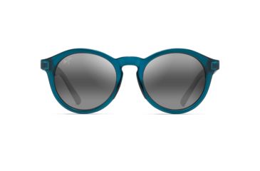 Image of Maui Jim Pineapple Polarized Round Sunglasses, Teal Green Frame, Neutral Grey Lens, Teal Green 784-06D