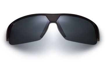 Image of Maui Jim Switchbacks Sunglasses - Matte Black Rubber Frame and Neutral Grey Lens 523-02MR