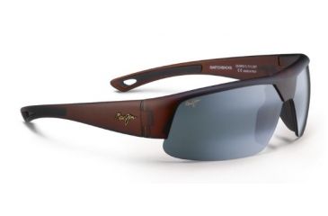 Image of Maui Jim Switchbacks Sunglasses - Matte Black Rubber Frame and Neutral Grey Lens 523-02MR