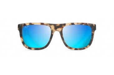 Image of Maui Jim Talk Story Polarized Classic  Sunglasses,Matte Tokyo Tortoise,Blue Hawaii Lens B779-10M