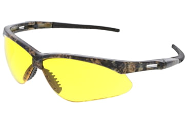 Image of MCR Safety Memphis Series Mossy Oak Camo Safety Glasses, UV-AF Anti-Fog Coating, Wrap Around Lens Design, Amber, One Size, MOMP114AF