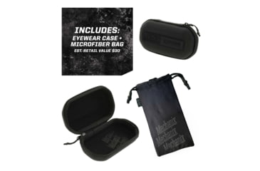 Image of Mechanix Wear VXF20AFPU Type-X Safety Glasses OSFA Black Lens Anti-Scratch Blac