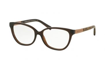 Image of Michael Kors ADELAIDE III MK4029 Progressive Prescription Eyeglasses 3116-51 - Dk Brown Tigers Eye Frame