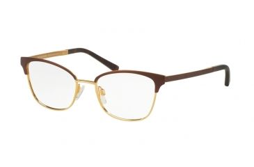 Image of Michael Kors ADRIANNA IV MK3012 Single Vision Prescription Eyeglasses 1114-49 - Brown/Gold Frame
