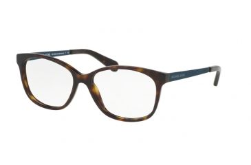 Image of Michael Kors AMBROSINE MK4035 Single Vision Prescription Eyeglasses 3202-51 - Dk Tortoise Frame
