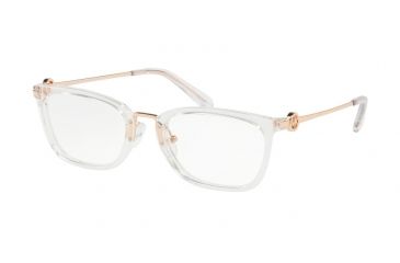 Image of Michael Kors CAPTIVA MK4054 Prescription Eyeglasses, 52mm, Crystal Clear, MK4054-3105-52-SV