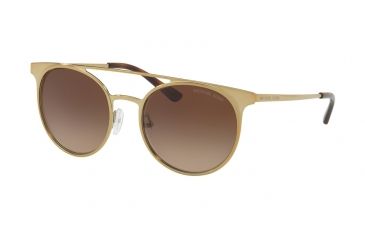 Image of Michael Kors GRAYTON MK1030 Prescription Sunglasses, 52mm, Shiny Pale Gold - Tone, MK1030-116813-52-SV