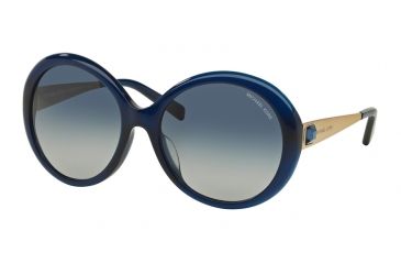 Image of Michael Kors MK2015BF Single Vision Prescription Sunglasses MK2015BF-30884L-58 - Lens Diameter 58 mm, Frame Color Blue-Gold