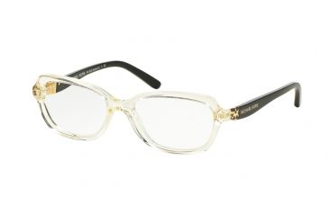 Image of Michael Kors MK4025F Single Vision Prescription Eyeglasses 3086-51 - Champagne/black Frame