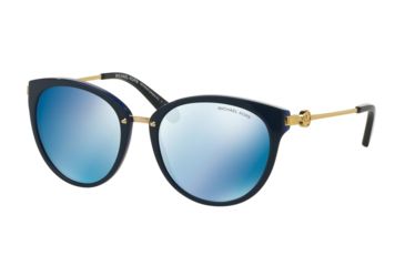 Image of Michael Kors MK6040F Sunglasses 313455-55 - Navy/cobalt Frame, Navy Mirror Lenses