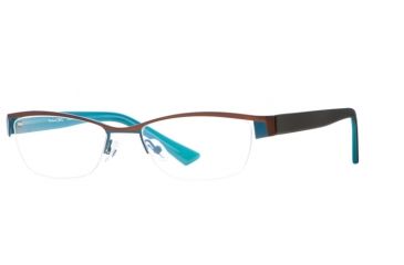 Image of Michael Stars MS Radiant SEMS RADI00 Single Vision Prescription Eyeglasses - Cocoa Blue SEMS RADI005435 BN