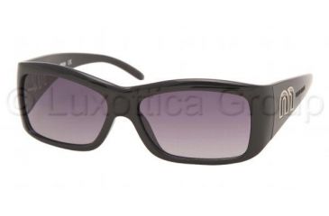 Image of Miu Miu MU 02HS Sunglasses Styles - Gloss Black Gray Gradient Frame, 1AB5D1-5615