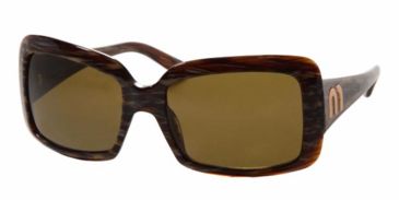 Image of Miu Miu MU 16GS Sunglasses Styles -  Striped Brown Brown Frame, 8AX3N1-5718