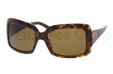 Image of Miu Miu MU 16GS Sunglasses Styles Tortoise Frame / Brown Lenses, 3AK3N1-5718, Miu Miu MU 16GS Sunglasses Styles Tortoise Frame / Brown Lenses