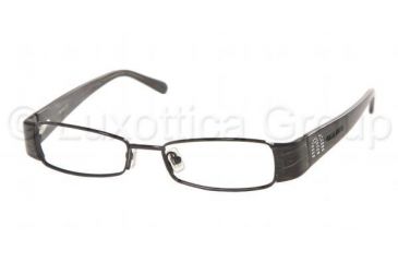 Image of Miu Miu MU 63EV Eyeglasses Styles Gloss Black Frame w/Non-Rx 48 mm Diameter Lenses, 7AX1O1-4816, Miu Miu MU 63EV Eyeglasses Styles Gloss Black Frame w/Non-Rx 48 mm Diameter Lenses