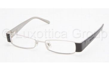 Image of Miu Miu MU 63EV Eyeglasses Styles Silver Frame w/Non-Rx 48 mm Diameter Lenses, 1BC1O1-4816, Miu Miu MU 63EV Eyeglasses Styles Silver Frame w/Non-Rx 48 mm Diameter Lenses