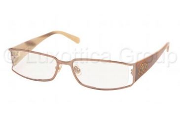 Image of Miu Miu MU66EV SV Prescription Eyeglasses Copper Brushed Frame / 50 mm Prescription Lenses, 1BI1O1-5016, Select Frame Color / Lens Diameter Copper Brushed Frame / 50 mm Prescription Lenses