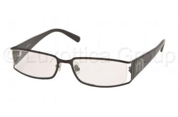 Image of Miu Miu MU66EV SV Prescription Eyeglasses, Gloss Black Frame w/ 50 mm Diameter Lenses, 7AX1O1 5016