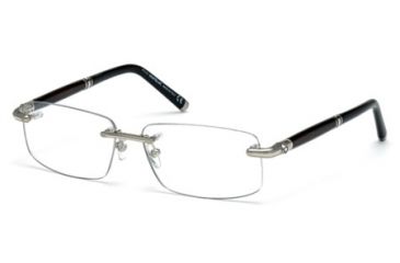 Image of Mont Blanc MB0479 Eyeglass Frames - Shiny Palladium Frame Color