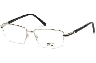 Image of Mont Blanc MB0708 Eyeglass Frames - Shiny Palladium Frame Color