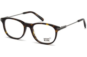 Image of Mont Blanc MB0724 Eyeglass Frames - Coloured Havana Frame Color