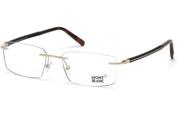 Image of Mont Blanc MB0731 Eyeglass Frames - Gold Frame Color