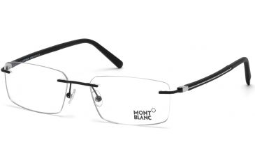 Image of Mont Blanc MB0731 Eyeglass Frames - Matte Black Frame Color