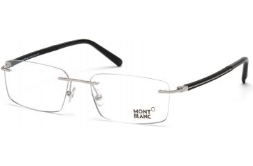 Image of Mont Blanc MB0731 Eyeglass Frames - Shiny Palladium Frame Color