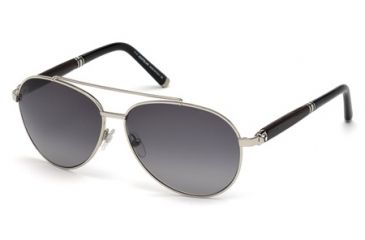 Image of Mont Blanc MB518S Sunglasses - Shiny Palladium Frame Color