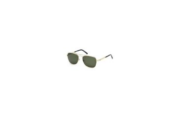 Image of Mont Blanc MB649S Sunglasses - Gold Frame Color, Green Lens Color