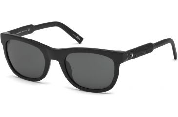Image of Mont Blanc MB652S Sunglasses - Matte Black Frame Color
