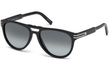 Image of Mont Blanc MB699S Sunglasses - Shiny Black Frame Color, Smoke Lens Color