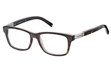 Image of Montblanc MB0383 Eyeglass Frames - Havana Frame Color