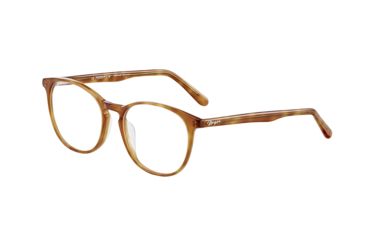 Image of Morgan 201119 Progressive Prescription Eyeglasses, Light Brown Havana Frame, 201119-6264PR