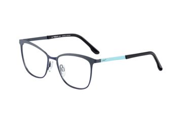 Image of Morgan 203170 Progressive Prescription Eyeglasses, Dark Grey/Blue Frame, 203170-1024PR