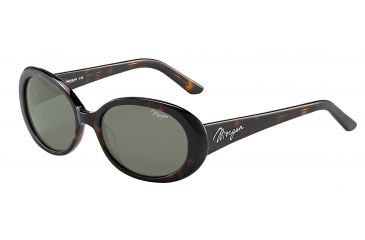 Image of Morgan 207154 Sunglasses, Brown Frame, Grey/Green Lens-207154-8940