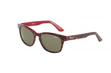 Image of Morgan 207173 Single Vision Brown Frame Grey/Green Lens