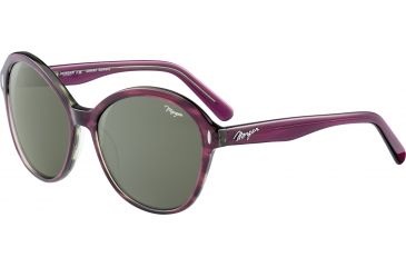 Image of Morgan 207198 Sunglasses, Violet Frame, Green Lens, 207198-4312