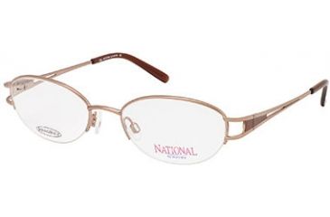 Image of National NA0131 Eyeglass Frames - Shiny Light Brown Frame Color