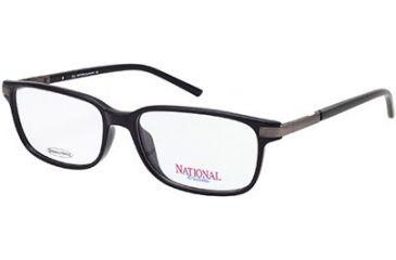 Image of National NA0231 Eyeglass Frames - Shiny Black Frame Color