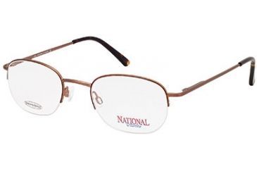 Image of National NA0303 Eyeglass Frames - Matte Light Brown Frame Color